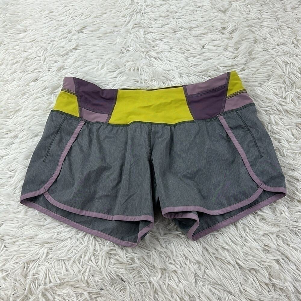 Lululemon Run Times Short *2-way Stretch Heathered Slate